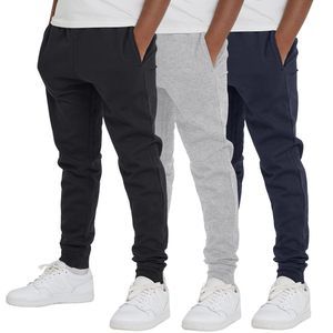 NEW Ultra Performance 3 Pack Boys Sweatpants Kids Clothes Active Soft Fleece Jog
